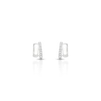 Foto do produto BRINCO DE PRATA PAVE CÍRCULO COM 20 ZIRCONES CRAVEJADOS 21594