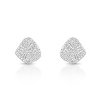Foto do produto BRINCO DE PRATA PAVE ESTILIZADO COM 130 ZIRCONES CRAVEJADOS 20714