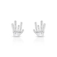 Foto do produto BRINCO DE PRATA PAVE ESTILZADO COM 66 ZIRCONES CRAVEJADOS 20701