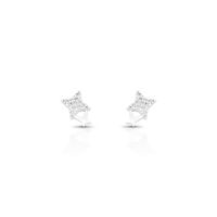 Foto do produto BRINCO DE PRATA PAVE ESTRELA  COM 22 ZIRCONES CRAVEJADOS 20675