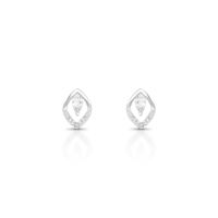 Foto do produto BRINCO DE PRATA PAVE GOTA COM 16 ZIRCONES CRAVEJADOS 21590