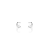 Foto do produto BRINCO DE PRATA PAVE LUA COM 10 ZIRCONES CRAVEJAODS 18638