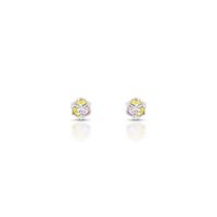 Foto do produto BRINCO DE PRATA PAVE REDONDO COM 14 ZIRCONES CRAVEJADOS 22059