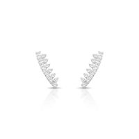 Foto do produto BRINCO DE PRATA PAVE TACO COM 26 ZIRCONES CRAVEJADOS 20941