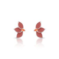 Foto do produto BRINCO ESMALTADO FENDI FLOR COM 2 ZIRCONES