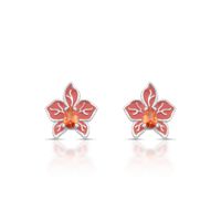 Foto do produto BRINCO ESMALTADO FENDI FLOR COM 2 ZIRCONES