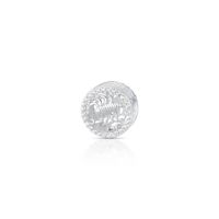Foto do produto CHARM DE PRATA SIGNO REDONDO ESCORPIÃO COM 56 ZIRCONES CRAVEJADOS COM FURO 4.0MM DE DIÂMETRO 21665