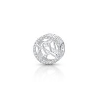 Foto do produto CHARM DE PRATA SIGNO REDONDO SAGITÁRIO COM 56 ZIRCONES CRAVEJADOS COM FURO 4.0MM DE DIÂMETRO 21676
