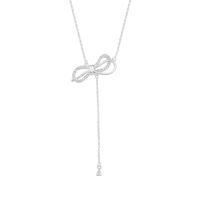 Foto do produto CHOCKER DE PRATA PAVE 37cm+ 5cm DE EXTENSOR LAÇO COM 34 ZIRCONES CRAVEJADOS 20810