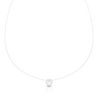 Foto do produto COLAR DE NYLON PONTO DE LUZ CORAÇÃO COM ZIRCONE PRINCIPAL 3 MM 22180