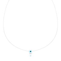 Foto do produto COLAR DE NYLON PONTO DE LUZ CORAÇÃO MADRE PÉROLA 6 MM 18935