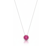 Foto do produto COLAR DE PRATA CRISTAL TURMALINA ROSA