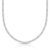 Foto do produto COLAR DE PRATA DELUXE 424 ZIRCONES BRANCAS