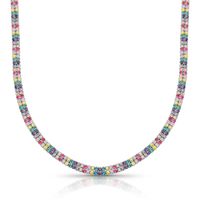 Foto do produto COLAR DE PRATA DELUXE 424 ZIRCONES MIX