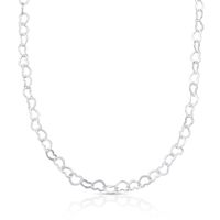 Foto do produto COLAR DE PRATA LISO CORAÇÃO 42CM DE COMPRIMENTO + 5CM DE EXTENSOR 21303