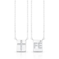Foto do produto ESCAPULARIO DE PRATA RELIGIOSO 65 CM FE E CRUZ
