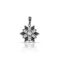 Foto do produto PINGENTE DE PRATA BALI FLOR COM 13 ZIRCONES CRAVEJADOS 21053