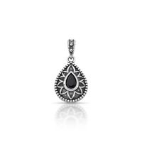 Foto do produto PINGENTE DE PRATA BALI GOTA COM 1 ZIRCONE CRAVEJADO 21067