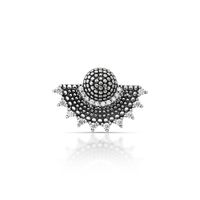 Foto do produto PINGENTE DE PRATA BALI LEQUE COM 40 ZIRCONES CRAVEJADOS 21338