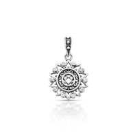 Foto do produto PINGENTE DE PRATA BALI MANDALA COM 10 ZIRCONES CRAVEJADOS 21117
