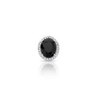 Foto do produto PINGENTE DE PRATA CRISTAL OVAL 27 PEDRAS