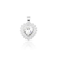 Foto do produto PINGENTE DE PRATA DELUXE GOTA COM 21 ZIRCONES CRAVEJADOS PEDRA PRINCIPAL 8 MM 20745