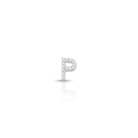 Foto do produto PINGENTE DE PRATA PAVE LETRA PEQUENA P 8MM 19413