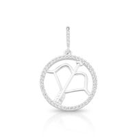 Foto do produto PINGENTE DE PRATA PAVE SIGNO SAGITÁRIO COM 49 ZIRCONES CRAVEJADOS 21249