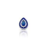 Foto do produto PINGENTE ESMALTADO AZUL GOTA COM 17 ZIRCONES
