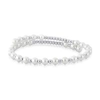 Foto do produto PULSEIRA DE PRATA ARO PÉROLAS 18310