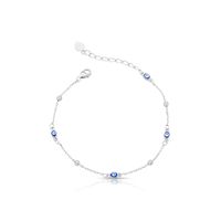 Foto do produto PULSEIRA DE PRATA BOLINHA E OLHO GREGO 18460