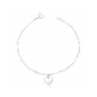 Foto do produto PULSEIRA DE PRATA LISO CORAÇÃO PENDURADO