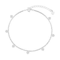 Foto do produto PULSEIRA DE PRATA LISO CORAÇÕES 17CM DE COMPRIMENTO + 5CM DE EXTENSOR 19126