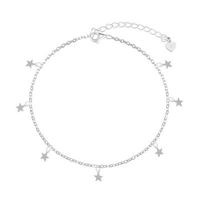 Foto do produto PULSEIRA DE PRATA LISO ESTRLAS 17CM DE COMPRIMENTO + 5CM DE EXTENSOR 19120