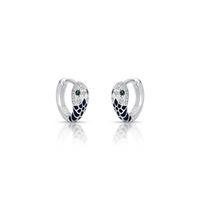 Foto do produto ARGOLA ESMALTADO COBRA 32 ZIRCONES