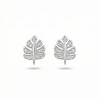 Foto do produto BRINCO DE PRATA PAVE FOLHA 500962