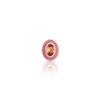 Foto do produto PINGENTE ESMALTADO FENDI OVAL COM 1 ZIRCONE