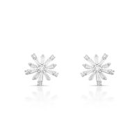 Foto do produto BRINCO DE PRATA DELUXE ESTRELA COM 32 ZIRCONES CRAVEJADOS 22335