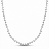 Foto do produto CHOCKER DE PRATA PAVE REDONDO 37 + 5 CM 500952