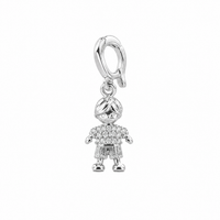 Foto do produto PINGENTE DE PRATA PAVE MENINO 501508