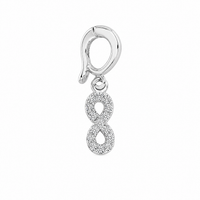 Foto do produto PINGENTE DE PRATA CLICK PAVE INFINITO 501506