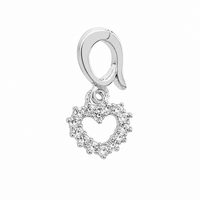 Foto do produto PINGENTE DE PRATA CLICK PAVE CORACAO 501505