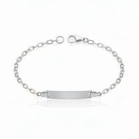Foto do produto PULSEIRA DE PRATA INFANTIL PLAQUINHA