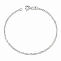 Foto do produto PULSEIRA DE PRATA SINGAPURA 1MM 18 CM