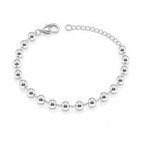 Foto do produto PULSEIRA DE PRATA LISA BOLINHAS