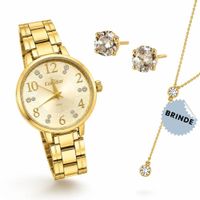 Foto do produto RELOGIO CONDOR FEMININO COM SEMI JOIAS DOURADO