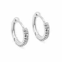 Foto do produto ARGOLA DE PRATA PAVE  CLICK PEQ DO TRIO