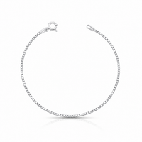 Foto do produto PULSEIRA DE PRATA VENEZIANA V15 18 CM