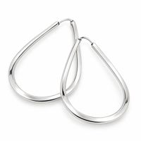 Foto do produto ARGOLA DE PRATA GOTA FIO QUADRADO 30 X 20 MM