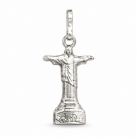 Foto do produto PINGENTE DE PRATA RELIGIOSO CRISTO REDENTOR